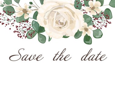 vector illustration of a beautiful floral background with roses