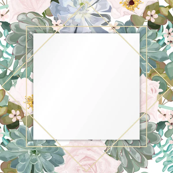 Tropikal yaprakları ve çiçekleri olan güzel bir çiçek arkaplanı. vektör illüstrasyonu