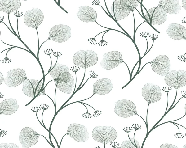 Kusursuz desenli, elle çizilmiş çiçekler. vektör illüstrasyonu