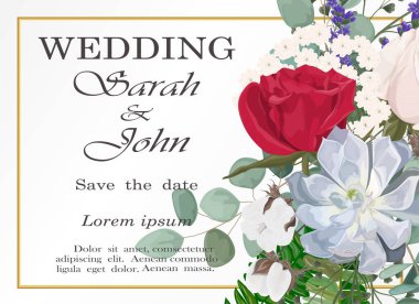 Güllü çiçek arkaplanının vektör çizimi