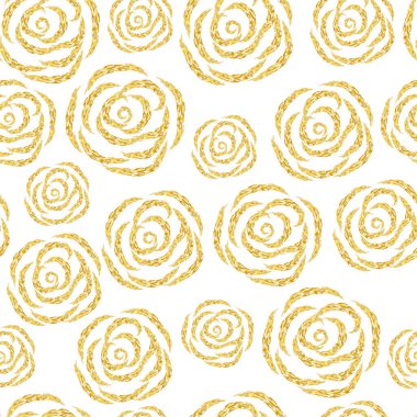 Elle çizilmiş elementlerle kusursuz desen. vektör illüstrasyonu.