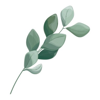 Yeşil bitki ikonu vektör illüstrasyon tasarımının yaprakları