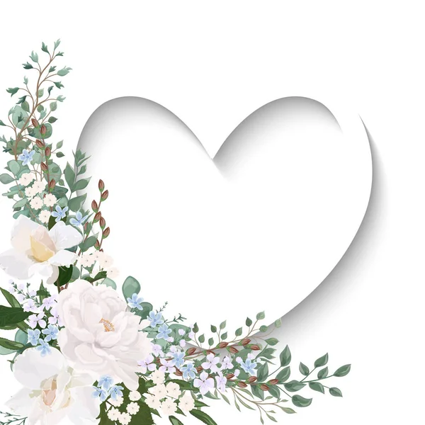 Vektorové Ilustrace Krásné Květinové Pozadí Květinami — Stockový vektor