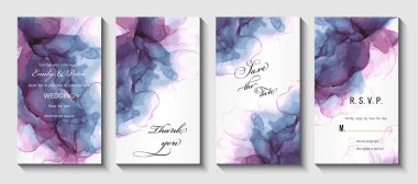 Su boyası şeklinde mermer ve mürekkep lekeleri. elle boyanmış arkaplan