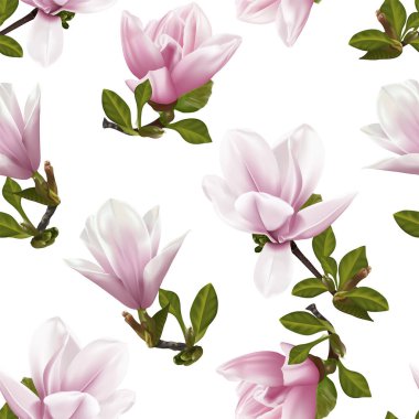 Çiçeklerle kusursuz desen. vektör illüstrasyonu