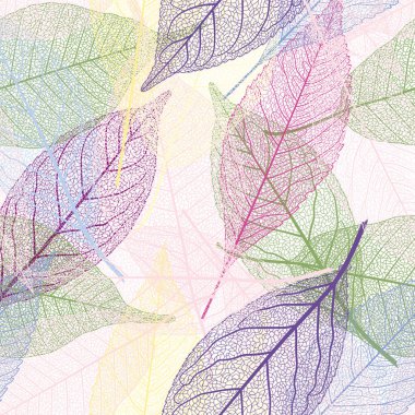 Sonbahar yapraklarının vektör illüstrasyonu