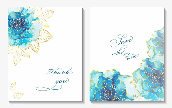 Πρόσκληση Γάμου Κάρτα Floral Μοτίβο Εικονογράφηση Διανύσματος — Διανυσματικό Αρχείο
