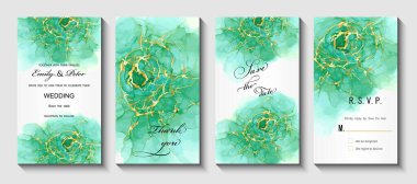 Suluboya çiçek öğeleri kümesi. Vektör çizim.