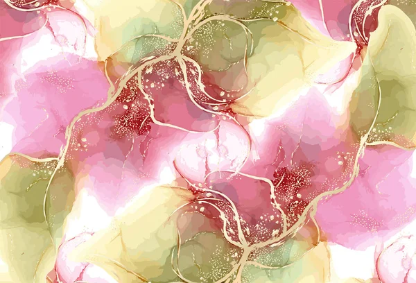 Colorful Seamless Background Pattern Watercolor Flowers — ストックベクタ