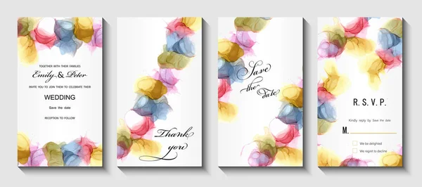 Beautiful Watercolor Floral Set Vector Illustration — 스톡 벡터