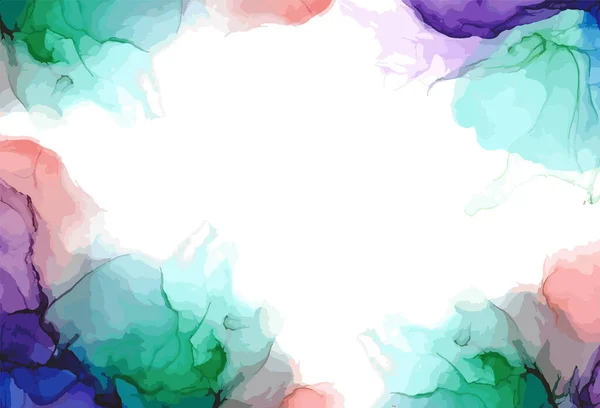 Abstrakte Aquarell Hintergrund Mit Bunten Spritzern — Stockvektor