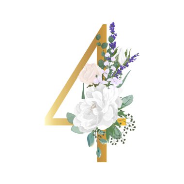 Floral Alphabet. Wedding invitations, greeting card, birthday, logo, poster other ideas. Vector illustration.