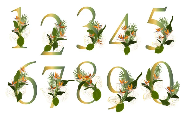 Floral Alphabet Wedding Invitations Greeting Card Birthdaybe Logo Poster Other — стоковый вектор