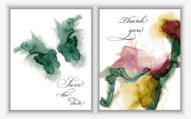 Mürekkep lekeli soyut suluboya arka plan. vektör illüstrasyonu.