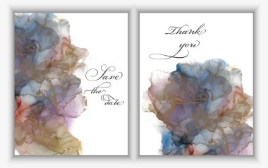 Mürekkep lekeli suluboya arka plan. vektör illüstrasyonu