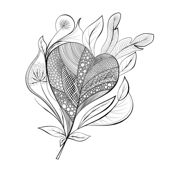 Ilustración Vectorial Hermoso Patrón Floral — Vector de stock