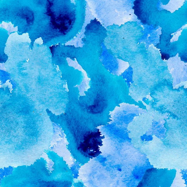 Watercolor Abstract Background Blue White Strokes — Zdjęcie stockowe