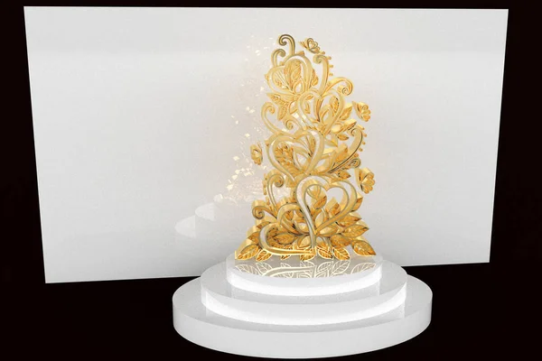 Gold Silver Glitter Background Clipping Path — Foto Stock