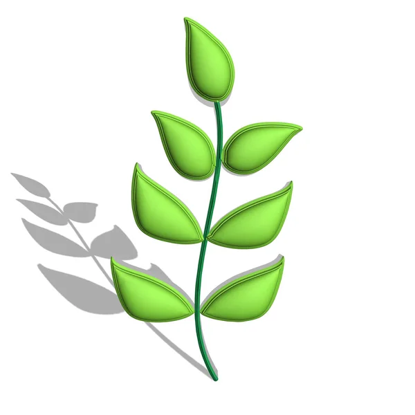 Grüne Blätter Der Pflanze — Stockfoto