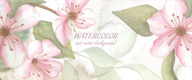 Soyut sanat tasarımı suluboya, modern yaratıcı çizimler. Vektör.