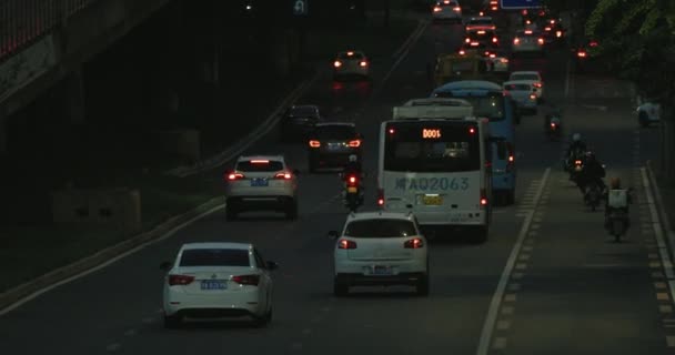 Verkeer op de snelweg — Stockvideo