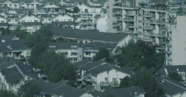 Chengdu Çin 'de bir apartman kompleksi