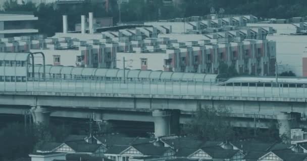 Fuxing รถไฟความเร็วสูงในประเทศจีน — วีดีโอสต็อก