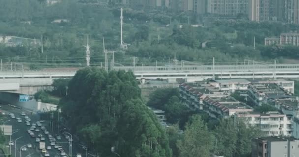 Fuxing tren de alta velocidad en China — Vídeo de stock