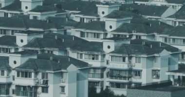 Chengdu Çin 'de bir apartman kompleksi