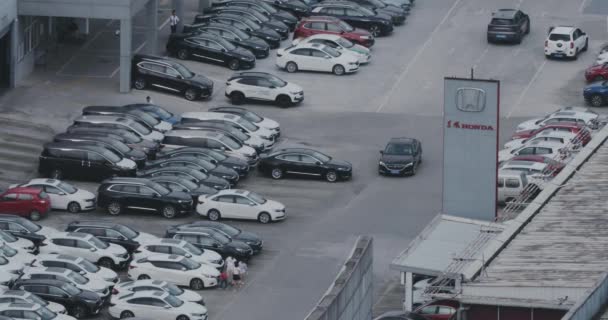 Honda prodejce aut v Chengdu, Čína. 1. října 2021 — Stock video