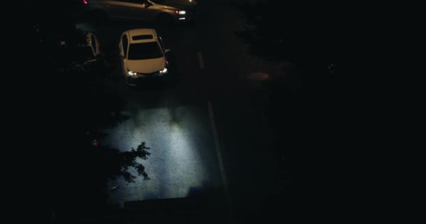 길에서 기다리고 있는 차 — 비디오