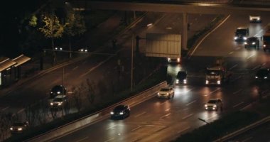 gece trafik ışığı