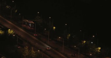 gece trafik ışığı