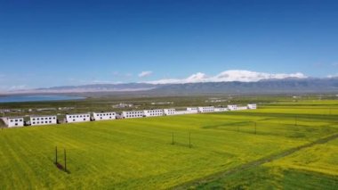 Qinghai 'deki Chaka Salt Gölü.