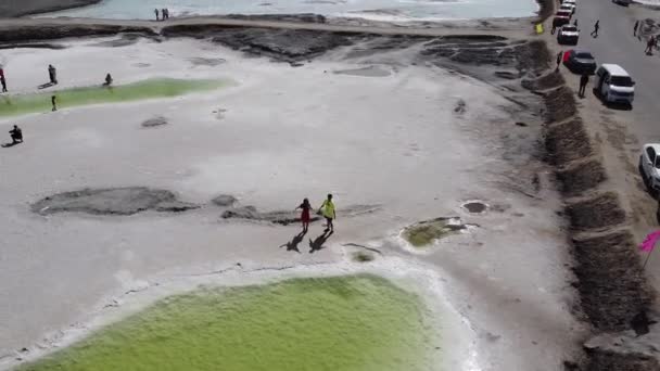 Lago salato di Chaka a Qinghai — Video Stock