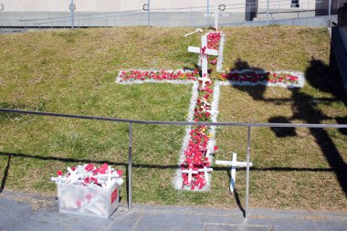 ANZAC Day, Auckland, Yeni Zelanda 'daki Savaş Müzesi. 25 Nisan 2011
