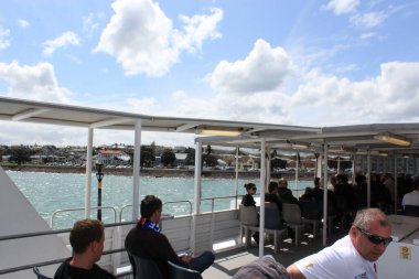 Auckland Skyline Bir Feribottan. 10 Ağustos 2011