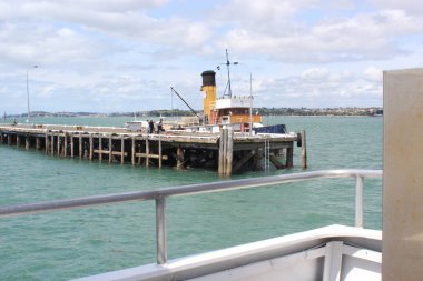 Auckland Skyline Bir Feribottan. 10 Ağustos 2011