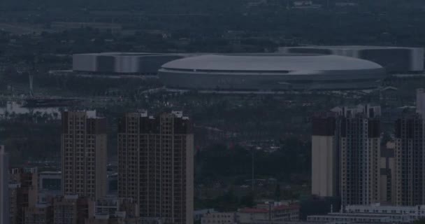 06 Oct 2021 Chengdu, Chine Skyline De Longquan Mountain Peak. — Video