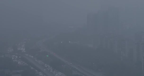 Starker Verkehr in Chengdu. China. 9. Oktober 2021 — Stockvideo
