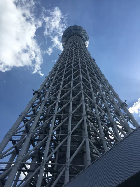 Sky tree in the clear sky. Tokyo Japan. 4 Oct 2015 — Stock Photo, Image
