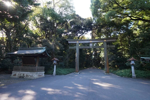 Meiji Jingu στο Τόκιο, Ιαπωνία. 7 Οκτωβρίου 2015 — Φωτογραφία Αρχείου