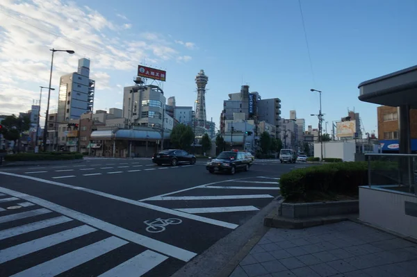 Torre Tsutenkaku, Osaka, Japón. 22 Nov 2014 — Foto de Stock