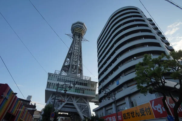 Tsutenkaku toren, Osaka, Japan. 22 Nov 2014 — Stockfoto