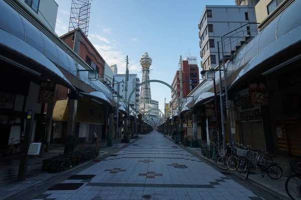 Tsutenkaku toren, Osaka, Japan. 22 Nov 2014 — Stockfoto