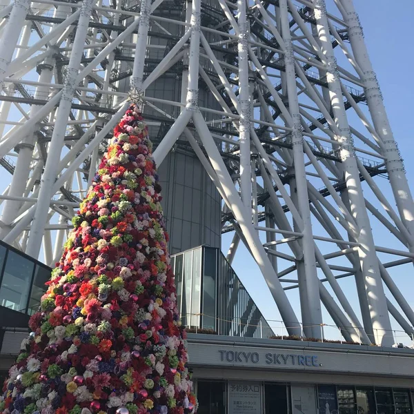 Башня Скайтри в Токио, Япония. 16 декабря 2017 — стоковое фото