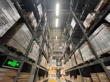 IKEA satış deposu. Chengdu, Çin. 12 Ekim 2021