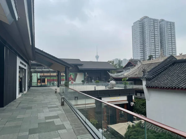 Chengdu, Sichuan province, China - Oct 13, 2021 Taikooli commercial street. — Stock Photo, Image