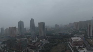 Chengdu, Çin 'deki apartmanın havadan görünüşü, 14 Ekim 2021