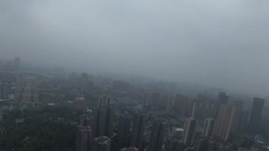 Chengdu, Çin 'deki apartmanın havadan görünüşü, 14 Ekim 2021